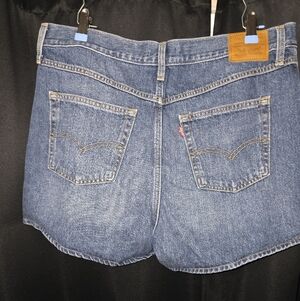 Levi's Blue Denim Mom Shorts